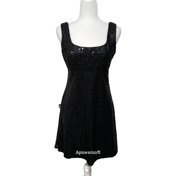 black fitted maxi dress with sleeves Long Formal Dress with Short Puff Sleeves main image 1